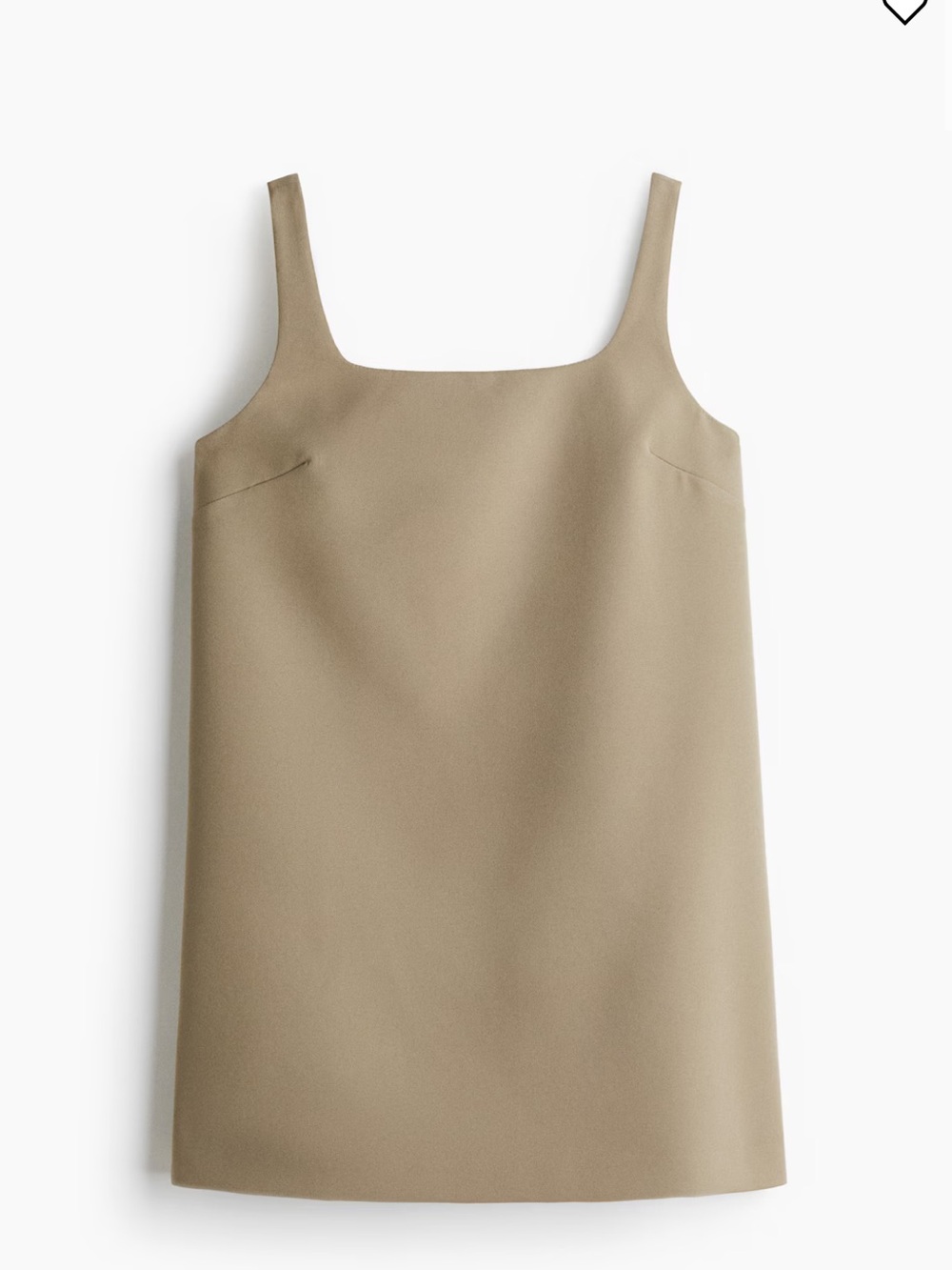 Shift dress in khaki